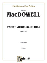 12 Virtuoso Studies Op. 46 piano sheet music cover